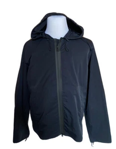 Bottega Veneta Men's Blouson Tech Nylon Black Jacket with Hoodie 40 US NWT $1850 - Picture 1 of 16