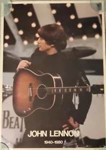 Rare Vintage 1980 Original John Lennon Poster Still Sealed Brand NOS - Bild 1 von 7