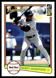 2002 Donruss Originals Rickey Henderson Boston Red Sox #64