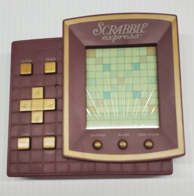 Hasbro B2140 Electronic Scrabble Twist Handheld Crossword Puzzle Game for  sale online