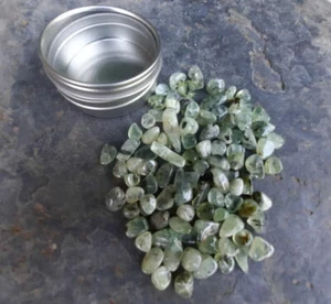 Prehnite w/ Epidote Chip Stones Lot, Gridding, Crafting, Gifting, Success - Picture 1 of 3