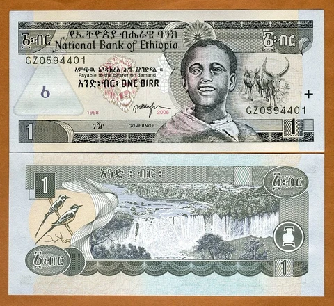 Ethiopia, 1 Birr, 2006, P-46 (46d), UNC Boy Cover