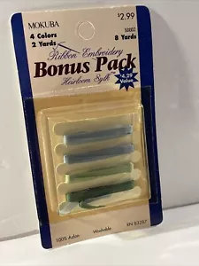 Mokuba Ribbon Embroidery 4 Bonus Pack Color 50002 Vintage New - Picture 1 of 4