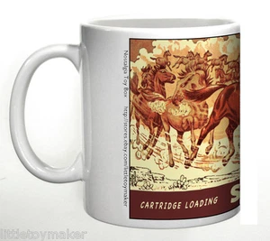 Ceramic mug featuring Nichols Stallion Six Shooter Cap Pistol Box - Picture 1 of 1