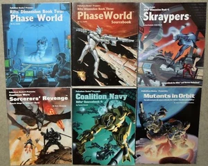 1990's Palladium Rifts Dimension #2, 3, 4; Coalition Wars & Mutants...Sci-Fi RPG - Foto 1 di 9