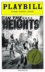 Lin Manuel Miranda SIGNED In The Heights Closing Night Playbill with seal COA - Picture 1 of 1