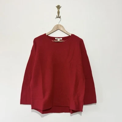 Seasalt Fruity Wool Jumper Ribbed Knit Red Colourful Winter RRP £65.95 - Image 1 of 4