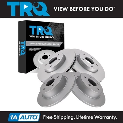 Juego de rotores de freno TRQ Premium con recubrimiento G para Ford C-Max 2013-2018 Foto 1 de 4