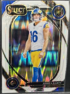 Amortiguador Prizm blanco Joshua Karty 282 NFL Panini Select 2024/199 Los Angeles Rams - Imagen 1 de 3