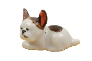 VINTAGE TINY MINIATURE BULLDOG FIGURINE JAPAN 1.75" - Picture 1 of 6