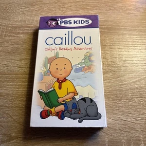 Caillou - Caillous Reading Adventures VHS 2002 PBS Kids Classic Cartoon Film - Picture 1 of 3