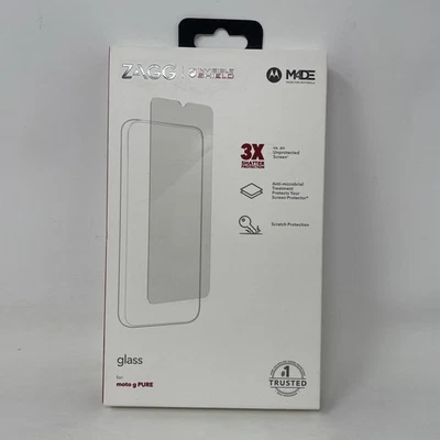 NUEVO ZAGG Invisibleshield Protector de Pantalla de Vidrio para Motorola G Pure (Solo) Foto 1 de 3