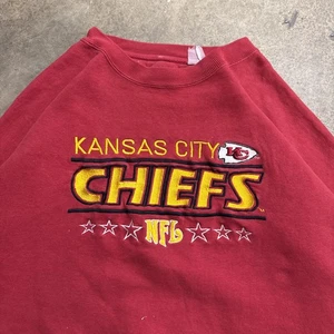 Vintage Kansas City Chiefs Sweatshirt Mens 2XL Red 90s Embroidered Football USA - Picture 1 of 8