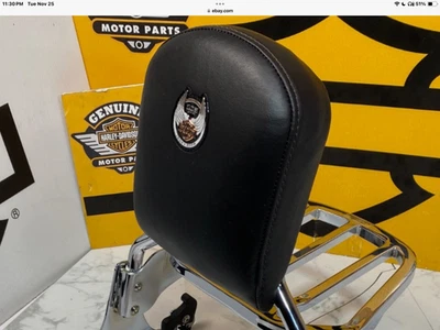 Almohadilla de respaldo de pasajero Softail FatBoy Heritage Dyna SissyBar 105 aniversario Foto 1 de 4