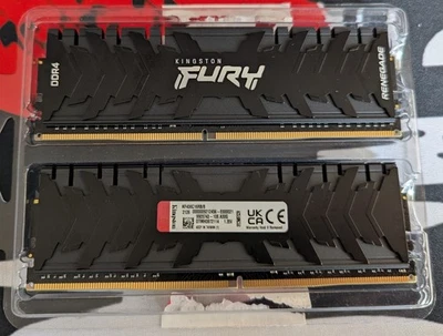 Kingston FURY Renegade 16 GB (2 x 8 GB) 3200 MHz DDR4 CL16 Desktop Memory Kit - Image 1 of 2