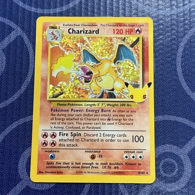 Pokémon TCG Charizard 4/102 Celebrations: Classic Collection Holo Rare - Image 1 of 4