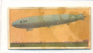 1927 Champion Magazine : Famous Aircraft - Card 10/16 The British airship R 34 - Picture 1 of 2