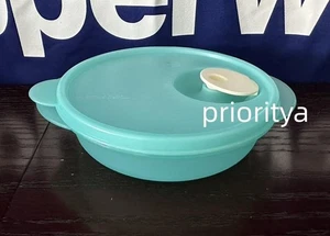 Microondas Tupperware CrystalWave PLUS 1 3/4 taza/400 ml tazón azul translúcido nuevo - Imagen 1 de 3