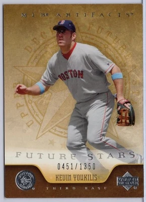 2005 UD MLB Artifacts Future Stars #136 Kevin Youkilis #'d 0451/1350 Foto 1 de 2