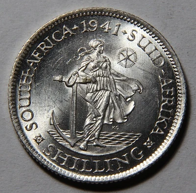1941 South Africa One 1 Shilling Nice UNC -5053- - Image 1 of 4