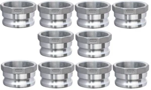 (Paquete de 10) Aluminio 4" Tipo A Camlock | Rosca NPT hembra x accesorio adaptador macho - Imagen 1 de 6