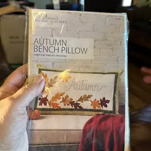 Annie's Holiday Quilters Club: Kit de almohada de banco de otoño-NUEVO - Imagen 1 de 10