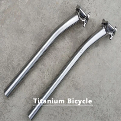 27.2/31.6*350/400mm Titanium Mountain Road Bike Bicycle Seat Post Pole Seat Tube - Image 1 of 4