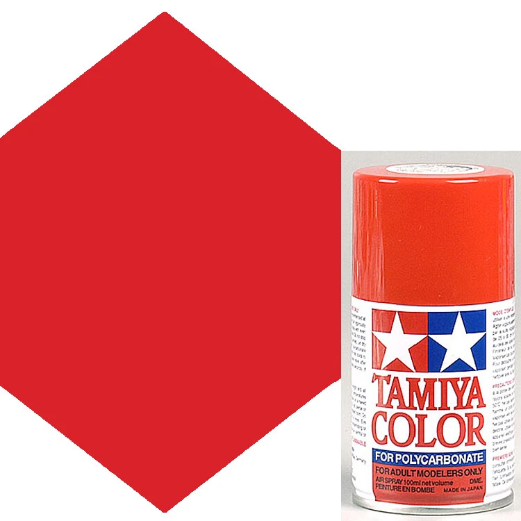 Tamiya Polycarbonate PS-34 Bright Red Spray Paint 86034 - Image 1 of 1