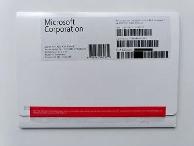 MS Windows 2016 Server Datacenter 16 Core Deutsch SB Vollversion P71-08653 - Bild 1 von 3