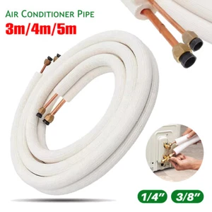 5 Meter Air Conditioner Pair Coil Tube Air Conditioning Parts Pipes 1/4''+3/8'' - Picture 1 of 16