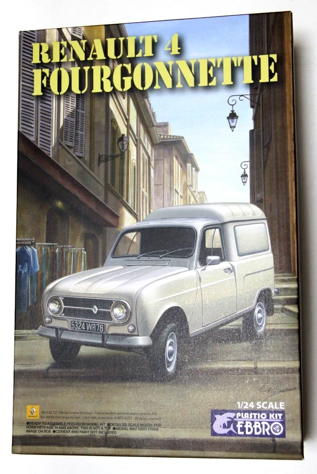 EBBRO 1:24 KIT AUTO RENAULT 4 FOURGONNETTE ART 25003 4800 - Immagine 1 di 1