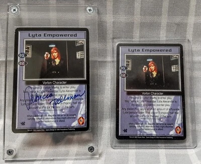 Babylon 5 CCG Card Lyta Empowered Patricia Tallman EMBOSSED AUTOGRAPH CARD + Reg - Image 1 of 4