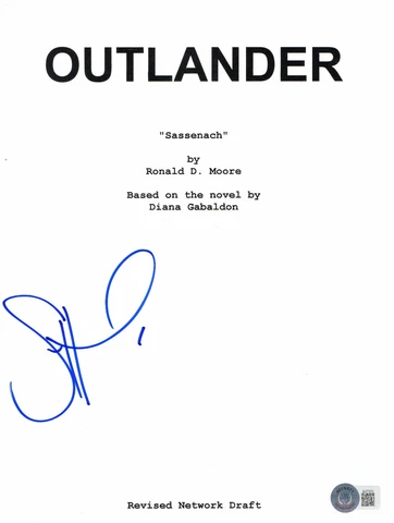 SAM HEUGHAN SIGNED AUTOGRAPH OUTLANDER FULL SCRIPT BECKETT BAS Cover