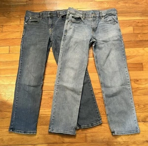 Boys straight jeans. Size 14 Husky. Adj waistband. 2 pair Thereabouts brand - Picture 1 of 10