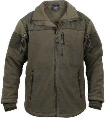 Chaqueta polar táctica Rothco Spec Ops cremallera completa uniforme militar abrigo superior deportivo Foto 1 de 4