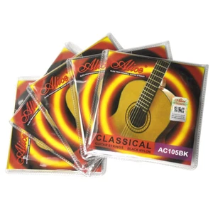 5 Sets AC105BK-H Classical Guitar Strings Black Nylon Silver-plated Copper Alloy - Picture 1 of 6