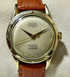 Olma Nivaflex 34mm Automatic 21 Jewels Men's Wrist Watch IR126 - Picture 1 of 7