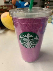 Starbucks 16oz Grande Cold Cup Tumbler Metallic Pink 2020 - Picture 1 of 3