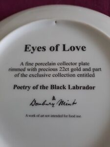 Poetry Of The Black Labrador  Collectors Plate