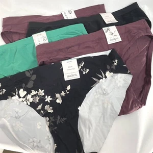 Auden 5pk Bikini Panties Assorted Prints And Fabrics Small (4-6) - Picture 1 of 9