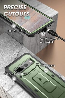 SUPCASE with Screen Case Rugged  Stand Shockproof Cover For Google Pixel 7 Pro - Image 1 of 4