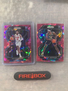 (2) 2021-22 Prizm Isaiah Jackson Livers Pink Ice Rookie RC #309 #296 Pacers - Picture 1 of 2
