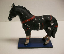  Indianerpony Pony Pferd bemalt in Kriegsbemalung  21 x 19 x 7 cm dekorativ