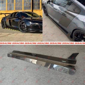 For Audi R8 2008-2015 Side Skirts Extension Lip Kits Carbon Fiber/Forged Carbon - Picture 1 of 27