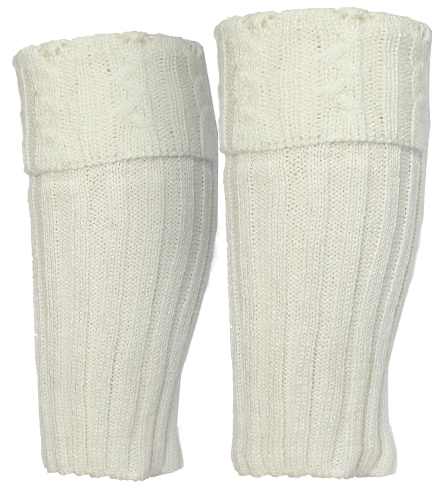 Calentador de piernas con puños tejido bota calcetines topper puños Foto 1 de 1