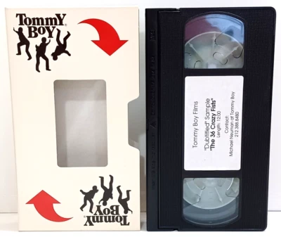 Tommy Boy Films 1990s White Label Promo VHS Tape 36 Crazy Fists Dubtitled Sample - Image 1 of 4