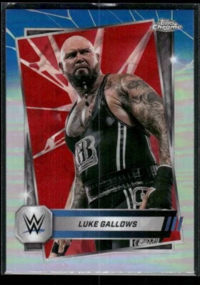 2025 Topps Chrome WWE Luke Gallows #155 Red & Blue Refractor - Image 1 of 2