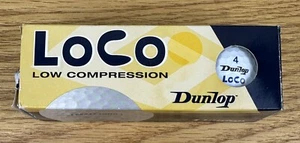 Dunlop Loco Low Compression Golf Balls - NEW 1 Pack 3 Balls - Crazy Long - #4s - Picture 1 of 8