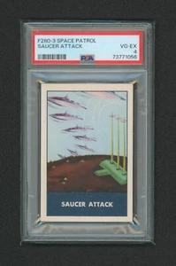 1953 F280-3 Chex Space Patrol - Saucer Attack - Trading Card PSA 4 - Picture 1 of 2