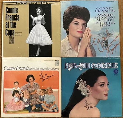 CONNIE FRANCIS, 4 AUTOGRAPHED LPS - Image 1 of 4